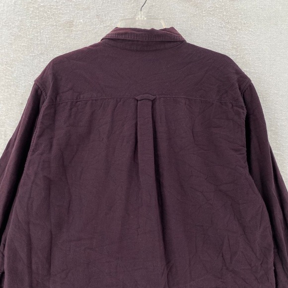 Carbon 2 Cobalt Shirt Mens Large Burgundy‎ Long Sleeve Button Up Maroon - Picture 7 of 13